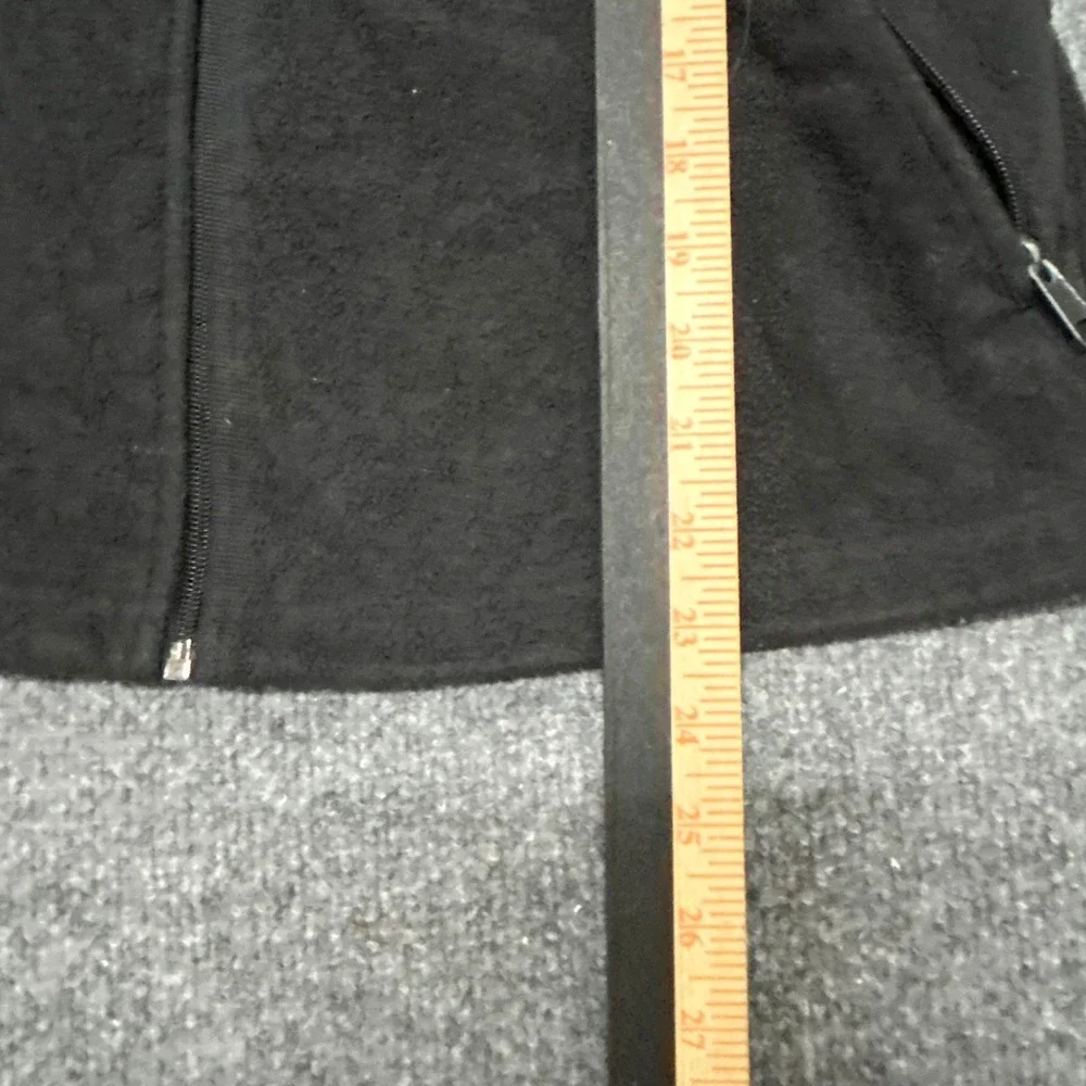 Columbia Fleece Jacket Womens Size M Black Omni-Heat Full Zip Mock Neck Outdoor